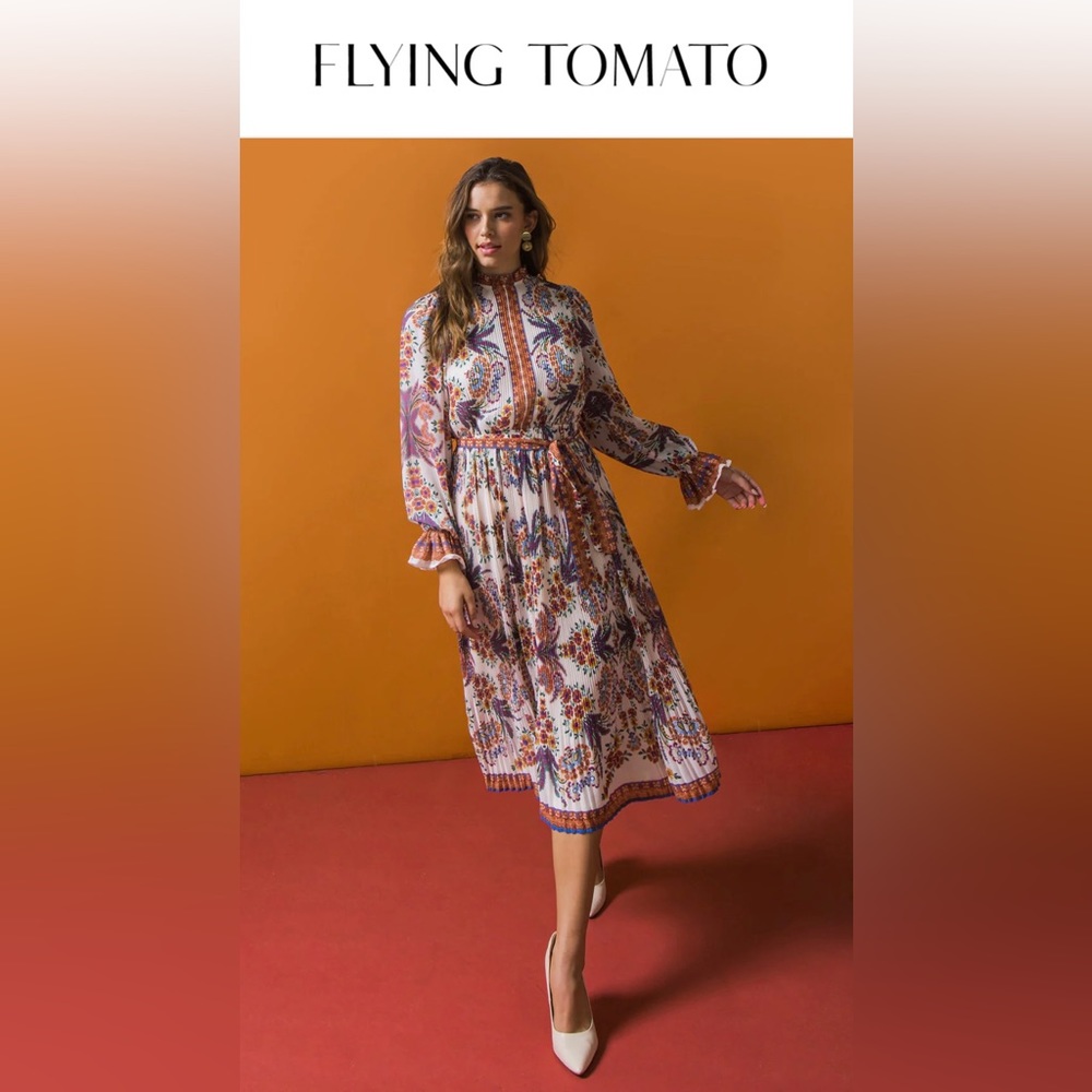Flying Tomato woven boho dress size L